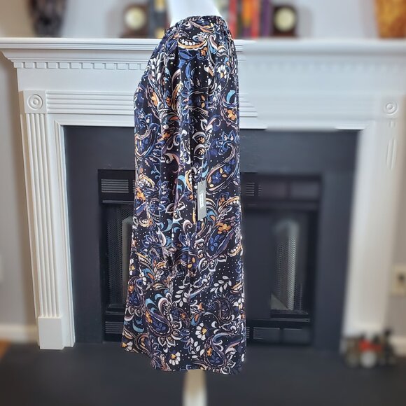 NWT Vince Camuto Black Floral Paisley Sheath Dress - No Belt | Sz 8 - Picture 4 of 6